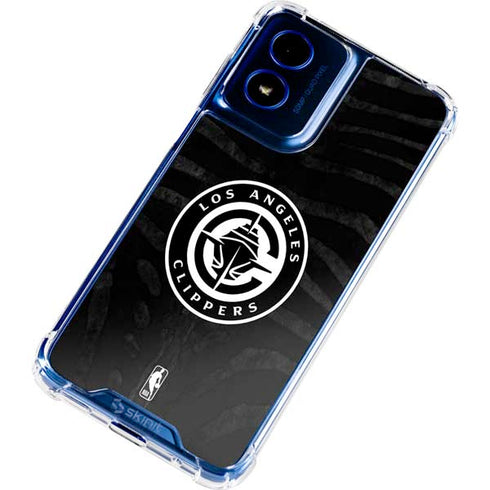 NBA LA Clippers Animal Print Moto G 5G (2024) Clear Case